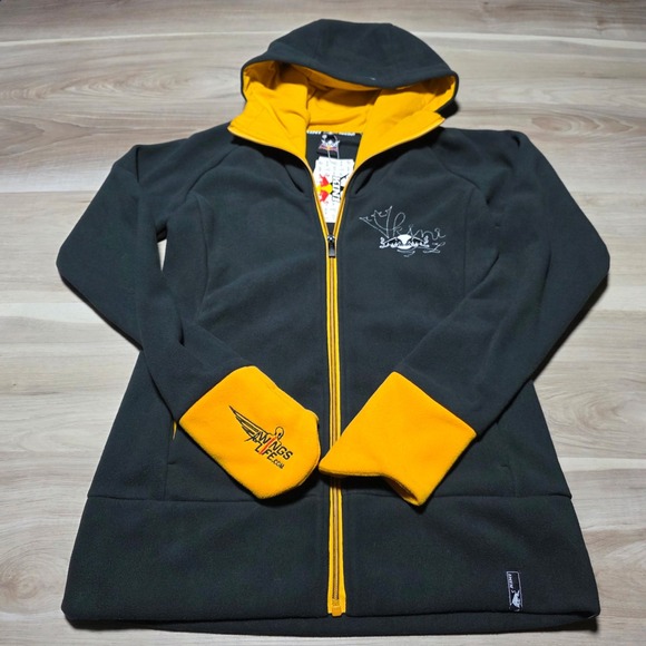 KINI Red Bull Other - KINI Red Bull Fleece Hoodie M Black Yellow Full Zip KTM Racing Wings For Life